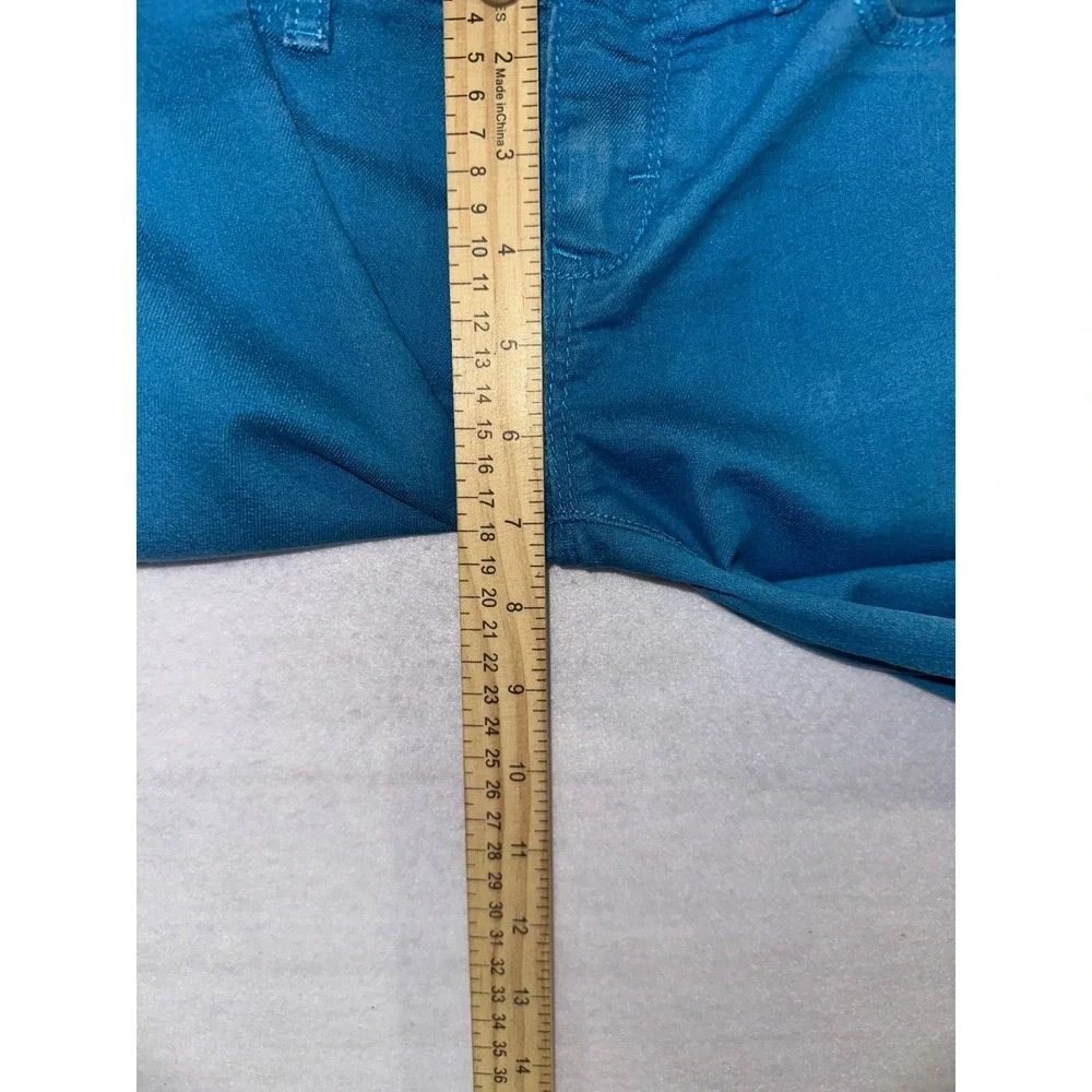 Old Navy Kids Sz 8 Blue Jeans Rockstar Jeggings‎ Adjustable Waist Stretch Teal